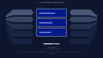Website Screenshot: City Nachhilfe Magdeburg - city-nachhilfe-magdeburg.de - Diese Website steht zum Verkauf! - Informationen zum Thema city nachhilfe magdeburg. - Date: 2023-06-16 10:10:34
