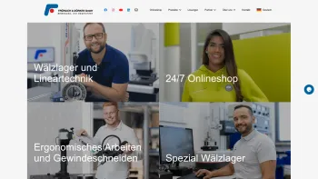 Website Screenshot: Fröhlich & Dörken GmbH - 75 Jahre Erfahrung: Wälzlager & Lineartechnik - Date: 2023-06-20 10:41:22