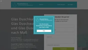 Website Screenshot: Glas Seelig Eduard Seelig e.K. - Glas Duschwände, Duschkabinen und Duschtüren nach Maß in NRW - Date: 2023-06-20 10:41:22