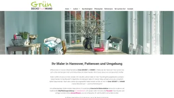 Website Screenshot: Grün DECKEPLUSWAND Malerfachbetrieb - Grün DeckePlusWand – Malerfachbetrieb Inh. Maik Schneider - Date: 2023-06-16 10:10:37