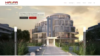 Website Screenshot: Haus & Fassade Malerbetrieb GmbH - Maler Kiel | Haus & Fassade Malerbetrieb GmbH - Professionell & günstig - Date: 2023-06-20 10:41:25