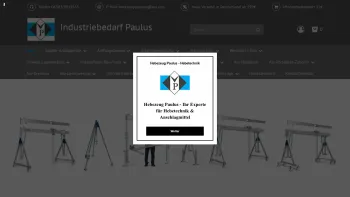 Website Screenshot: Hebezeug Paulus - Hebezeug Paulus - Ihr Experte für Hebetechnik & Anschlagmittel - Date: 2023-06-20 10:41:25