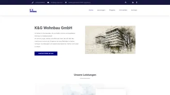 Website Screenshot: K&G Wohnbau GmbH - Ihr Partner für Ihre Baustelle | K&G Wohnbau GmbH - Date: 2023-06-20 10:41:28