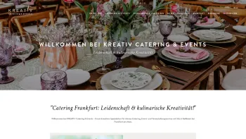 Website Screenshot: KREATIV Catering & Events GmbH - Catering Frankfurt | Veranstaltungsservice KREATIV - Date: 2023-06-16 10:10:41