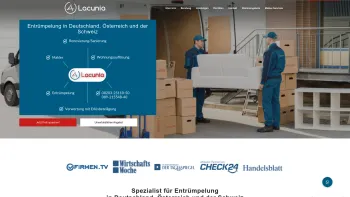 Website Screenshot: Lacunia Entr&uuml;mplung GmbH - Ihr Entr&uuml;mpler in Augsburg - Date: 2023-06-16 10:10:41