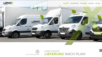 Website Screenshot: Lenox Logistik GmbH - Lenox Logistik GmbH - Transportunternehmen Vechta - Date: 2023-06-20 10:41:30