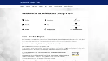 Website Screenshot: Anwaltssozietät Ludwig & Callies - Anwaltssozietät Ludwig & Callies Hamm | Rechtsanwälte & Fachanwälte - Date: 2023-06-20 10:41:30