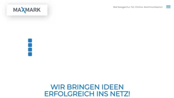 Website Screenshot: MAXMARK - Werbeagentur in Kassel ᐅ Websites | SEO | SEA | Online-Marketing - Date: 2023-06-20 10:41:30