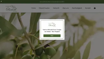 Website Screenshot: Holderied UG haftungsbeschränkt - Natives Olivenöl Extra Vergine aus Italien - Das Original - Date: 2023-06-20 10:41:33