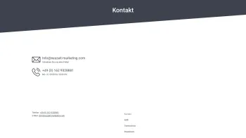 Website Screenshot: Neuzeit Marketing - Kontakt - Neuzeit Marketing - Date: 2023-06-20 10:41:33