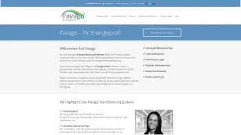 Website Screenshot: Pavago GmbH - Pavago - Ihr Energieprofi | Wir schwimmen gegen den Strompreis - Date: 2023-06-20 10:41:33