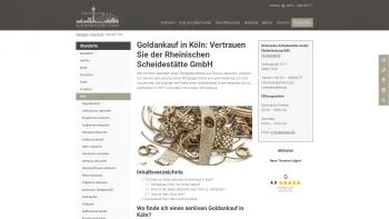Website Screenshot: Rheinische Scheidestätte GmbH - Goldankauf Köln - Rheinische Scheidestätte GmbH - Date: 2023-06-20 10:41:36