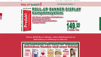 Website Screenshot: Roll Up Banner - Roll Up Banner bedrucken, inklusive Gestaltungsservice - Date: 2023-06-20 10:41:36