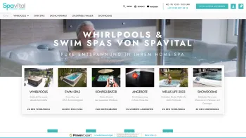 Website Screenshot: Spavital  Whirlpools und Swim Spa Fachhandel - Whirlpools, Swim Spas und erstklassiger Service - Spavital - Date: 2023-06-20 10:41:39