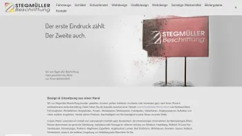 Website Screenshot: Stegmüller Beschriftung - Beschriftung nähe Heidelberg - Klebefolie und Digitaldruck - Date: 2023-06-16 10:10:44