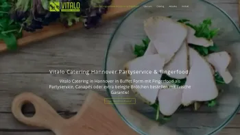 Website Screenshot: Vitalo Catering Hannover - Vitalo Catering Hannover Partyservice & Fingerfood. - Date: 2023-06-16 10:10:47