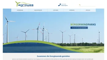 Website Screenshot: AgRo Energieagentur GmbH & Co. KG - Agrowea - Wind ist unser Antrieb - Date: 2023-06-16 10:10:51
