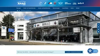 Website Screenshot: AHAG Egon Gladen GmbH & Co. KG -  Freude am  Fahren - AHAG - Gelsenkirchen | AHAG - Date: 2023-06-16 10:10:51