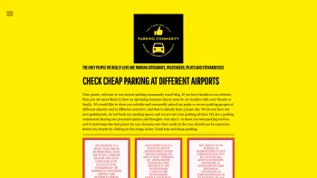 Website Screenshot: Airport Parking Community - Cheap Airport Car Parks in different Countries - Parking - Date: 2023-06-20 10:41:45