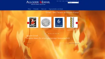 Website Screenshot: Emaillierwerk F. Allgeier GmbH - Allgeier Email brillante Ideen für einen glänzenden Markenauftritt - Emailschilder von Allgeier - Triberg - Date: 2023-06-16 10:10:54
