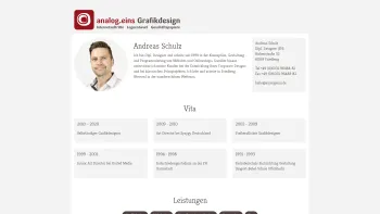 Website Screenshot: analog.eins Grafikdesign - analog.eins | Grafikdesign in Friedberg (Hessen); Internetauftritte Onlineshops Logoentwurf Geschäftspapiere - Date: 2023-06-16 10:10:57