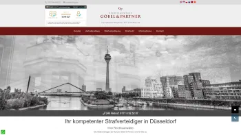 Website Screenshot: Göbel & Partner Rechtsanwälte - Strafverteidiger Düsseldorf |Rechtsanwälte Göbel & Partner - Date: 2023-06-16 10:11:00
