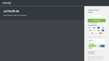 Website Screenshot: ARCHI-SOFT · Dipl.- Ing. U. Paulus -  Architekturbüro + Software - archisoft.de steht zum Verkauf - Sedo GmbH - Date: 2023-06-16 10:11:00