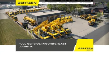 Website Screenshot: Autokrane Gertzen -  Die Stärksten im  Emsland! - Gertzen | Mobilkrane, Schwertransport & Hebebühnen - Vermietung & Service - Date: 2023-06-16 10:11:07