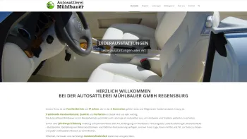 Website Screenshot: Autosattlerei Mühlbauer -  Ihr Partner für Freizeit, Hobby und Beruf - Startseite - Autosattlerei Mühlbauer Regensburg - Date: 2023-06-16 10:11:07