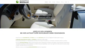 Website Screenshot: Autosattlerei M&uuml;hlbauer -  Ihr Partner f&uuml;r Freizeit, Hobby und Beruf - Startseite - Autosattlerei M&uuml;hlbauer Regensburg - Date: 2023-06-16 10:11:07