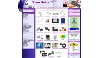 Website Screenshot: Becker Werner Auszeichnungssysteme + Etiketten -  Qualifizierter BANOK-Partner seit 1976 - Banok Becker e.K. - Date: 2023-06-16 10:11:10