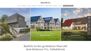 Website Screenshot: BauFritz - Handelsvertretung -  Architektur -u.  Designhaus - gesundes Bauen - Fertighaus bauen mit Baufritz - Ökologische Holzhäuser | Baufritz - Date: 2023-06-16 10:11:13