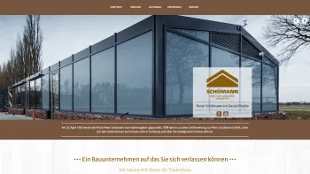 Website Screenshot: Peter Schümann Maurermeister - Wenn es gut werden soll - Bauunternehmen Peter Schümann GmbH aus Hamburg. - Date: 2023-06-16 10:11:13