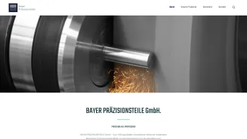 Website Screenshot: Bayer Präzisionsteile GmbH -  Präzision als Profession - Home - Bayer Präzisionsteile - Auswerferstifte, Flachauswerfer, Sonderteile, Auswerferhülsen uvm. - Date: 2023-06-16 10:11:13