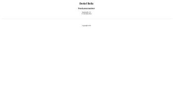 Website Screenshot: Belic Akustikbau GmbH Meisterbetrieb -  Für  die inneren Werte Ihrer Immobilie - Detlef Belic, Stu­cka­teurmeister aus Köln - Date: 2023-06-16 10:11:16