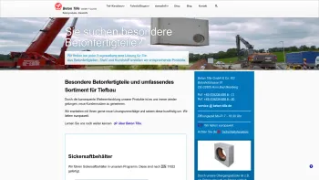 Website Screenshot: Beton Tille GmbH & Co.KG - Beton Tille GmbH & Co.KG - Hersteller von Betonfertigteilen - Date: 2023-06-20 10:41:51