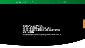 Website Screenshot: BioTec - Klute Schädlingsbekämpfung -  Die Service Company - Schädlingsbekämpfung vom Profi - Biotec Klute - Date: 2023-06-16 10:11:20