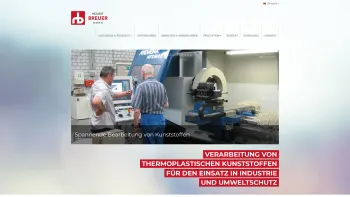 Website Screenshot: Helmut Breuer GmbH Thermoplastische Kunststoffe. - Thermoplastische Kunststoffe – Kunststofflufttechnik - Date: 2023-06-16 10:11:26