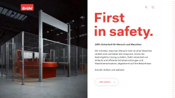 Website Screenshot: Brühl Safety GmbH - Brühl Safety | Schutzzaunsysteme | Maschinenschutztore - Date: 2023-06-16 10:11:26