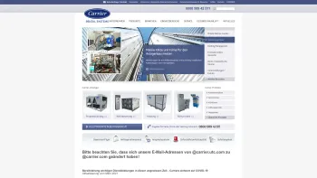 Website Screenshot: Carrier Rental Systems GmbH - Kälte, Klima, Heizung mieten, Carrier Klimatechnik GmbH Deutschland - Date: 2023-06-16 10:11:32
