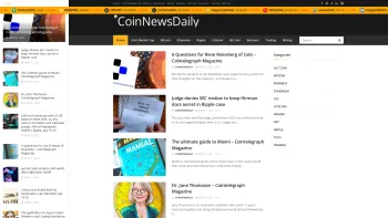 Website Screenshot: CoinNewsDaily - Latest Cryptocurrency News, Price & Charts | CoinNewsDaily - Date: 2023-06-20 10:41:54