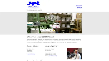 Website Screenshot: CONETKA GmbH Alles für's Netzwerk - CONETKA GmbH - Computer Netzwerke Kabel - Date: 2023-06-16 10:11:36