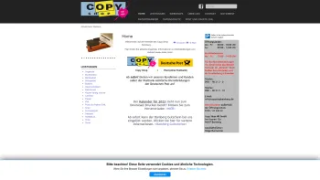 Website Screenshot: Copy Shop NB GmbH Farbig und s/w drucken, kopieren, scannen in jeder Größe seit 1980 - Home - Date: 2023-06-16 10:11:39