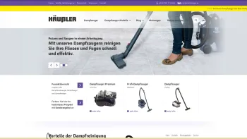 Website Screenshot: Michael H&auml;ussler Reinigungsger&auml;te -  Fachh&auml;ndler f&uuml;r Dampfreiniger und Dampfsauger - Dampfsauger und Dampfstaubsauger beim Dampfsaugen - Date: 2023-06-16 10:11:39