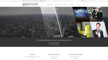 Website Screenshot: Defcon Sicherheit & Service - Defense Consulting | Home - Date: 2023-06-16 10:11:42