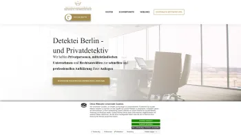Website Screenshot: Detektei Fahtz Berlin - Detektei Fahtz Berlin | Detektei Berlin und Privatdetektiv - Date: 2023-06-20 10:41:56
