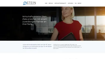 Website Screenshot: Stein Ermittlungen -  Ermittlungsbüro  für internationale Wirtschaftsermittlungen. Abwehr von Industriespionage u. Sicherheitsanal - Wirtschaftsdetektei Stein | Ermittlungen für Unternehmen | seit 1974 - Date: 2023-06-16 10:11:45