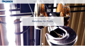 Website Screenshot: Diedrich Metallbau GmbH - Diedrich Metallbau | Übersicht - Date: 2023-06-16 10:11:49