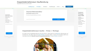 Website Screenshot: Doppelstabmattenzaun-Kaufberatung - Doppelstabmattenzaun kaufen - Preise + Montage - Date: 2023-06-20 10:41:56