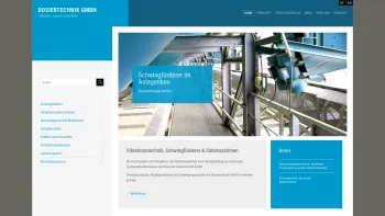 Website Screenshot: Dosiertechnik GmbH Anlage- und Aufbereitungstechnik -  Qualität und Zuverlässigkeit - Schwingförderer, Siebmaschinen, Schwingtechnik - Dosiertechnik - Date: 2023-06-16 10:11:52